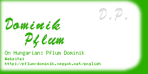 dominik pflum business card